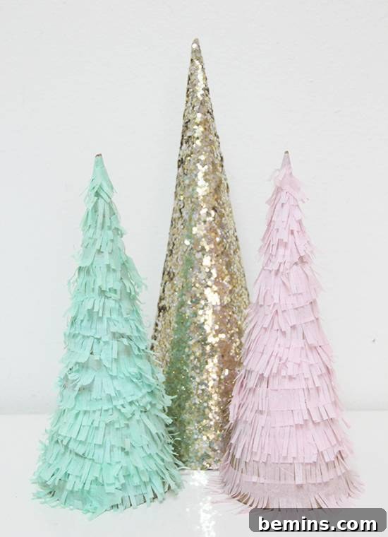 Paper Fringe Christmas Tree