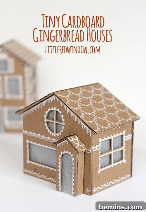 Cardboard Gingerbread Houses