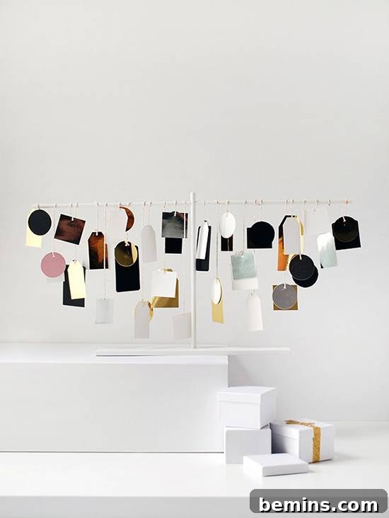 IKEA Paper Gift Tag Advent Calendar