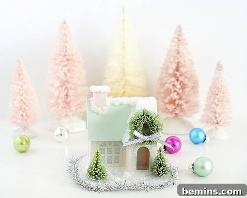 DIY Putz Snow & Glitter House