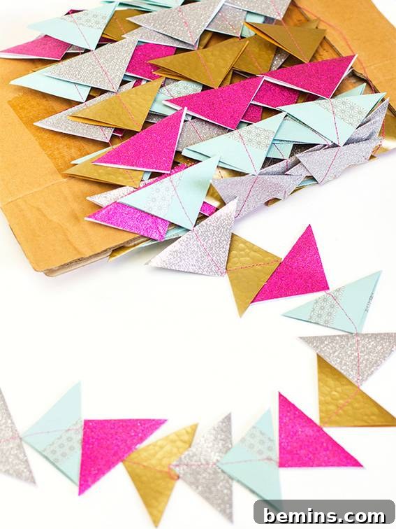 A Festive Christmas on a Budget 4 DIY Paper Garland Christmas Decoration