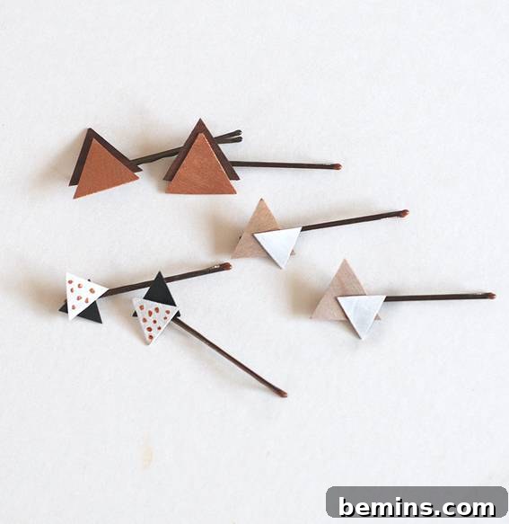 A Festive Christmas on a Budget 6 DIY Wooden Hair Pins
