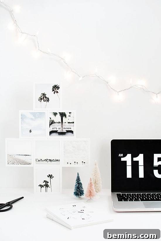 Budget-Friendly Christmas Trees: 11 Creative Alternatives 11 DIY Mini Photo Christmas Tree