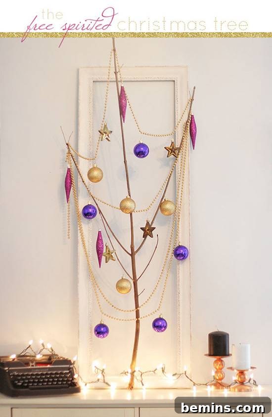 Budget-Friendly Christmas Trees: 11 Creative Alternatives 10 Free-Spirited Christmas Branch Tree