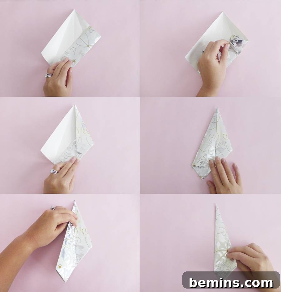 DIY origami star folding instructions
