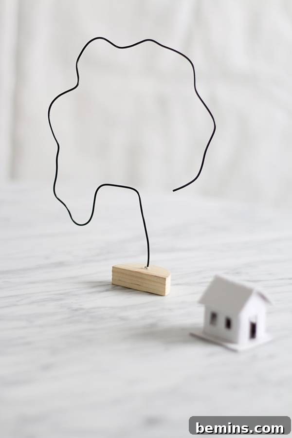 Crafting Contemporary Wire Tabletop Trees 11 Wire Trees as Dining Table Centerpiece