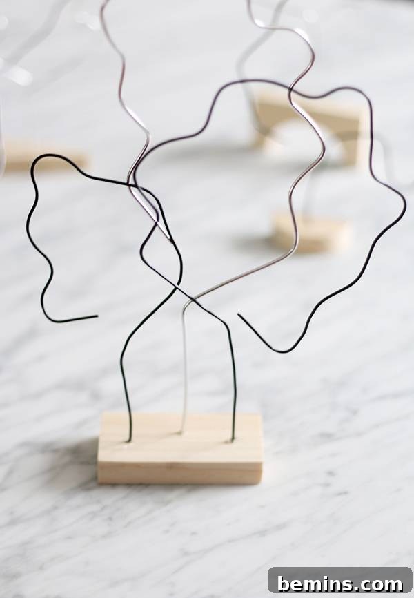 Crafting Contemporary Wire Tabletop Trees 9 Repeating the Process for Multiple Trees