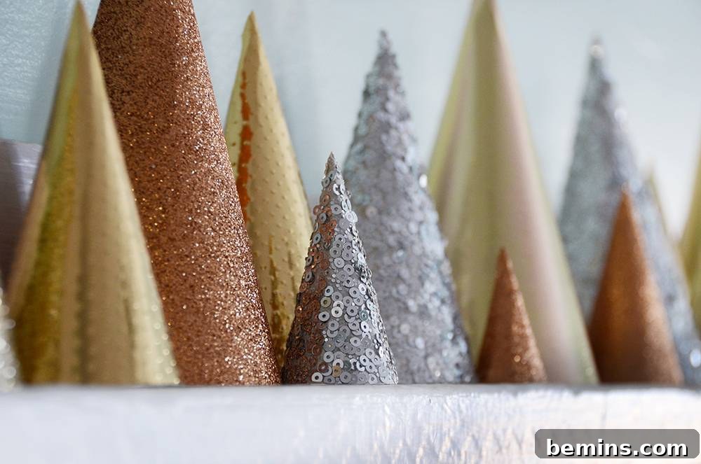 DIY Paper Christmas Trees: Simple, Stylish, and Sustainable 12 Easy DIY Metallic Paper Trees