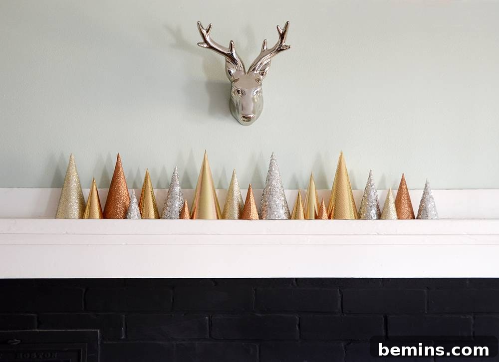 DIY Paper Christmas Trees: Simple, Stylish, and Sustainable 3 Easy DIY Metallic Paper Trees