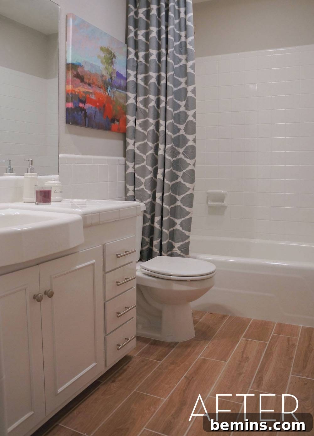 Refinished Tile Bathroom