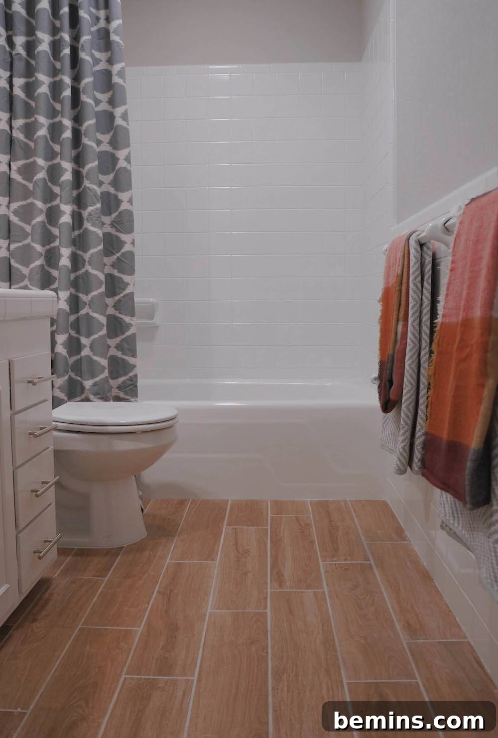 Refinished Tile Bathroom