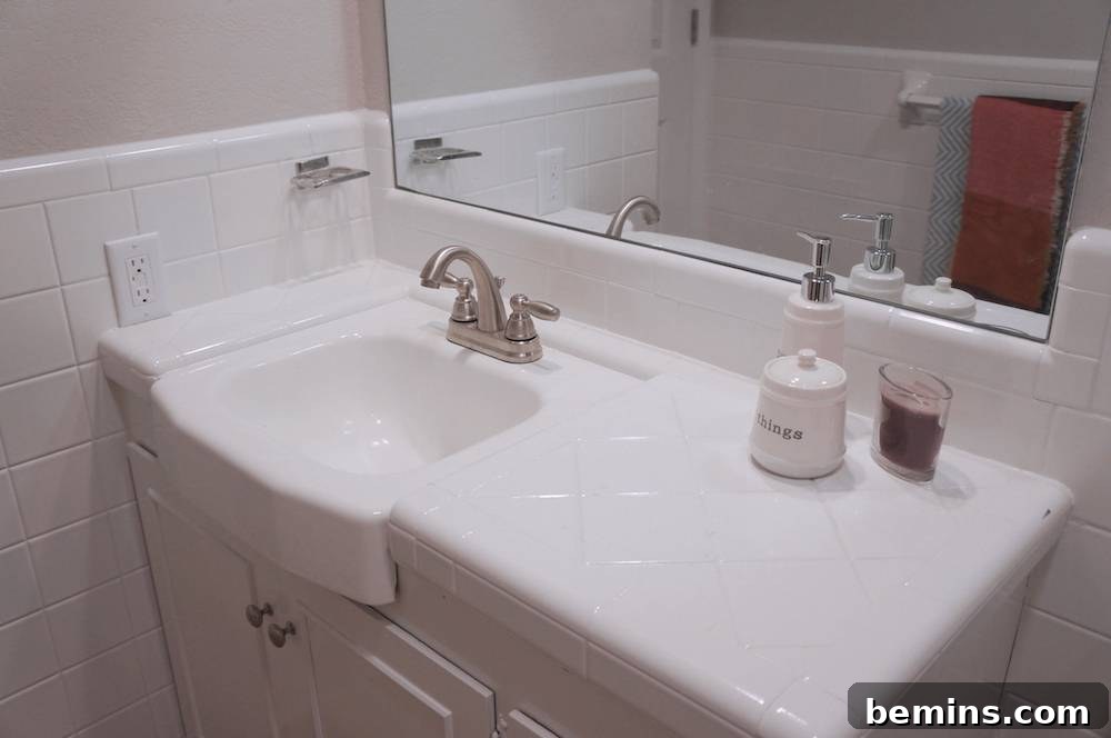 Refinished Bathroom Tile