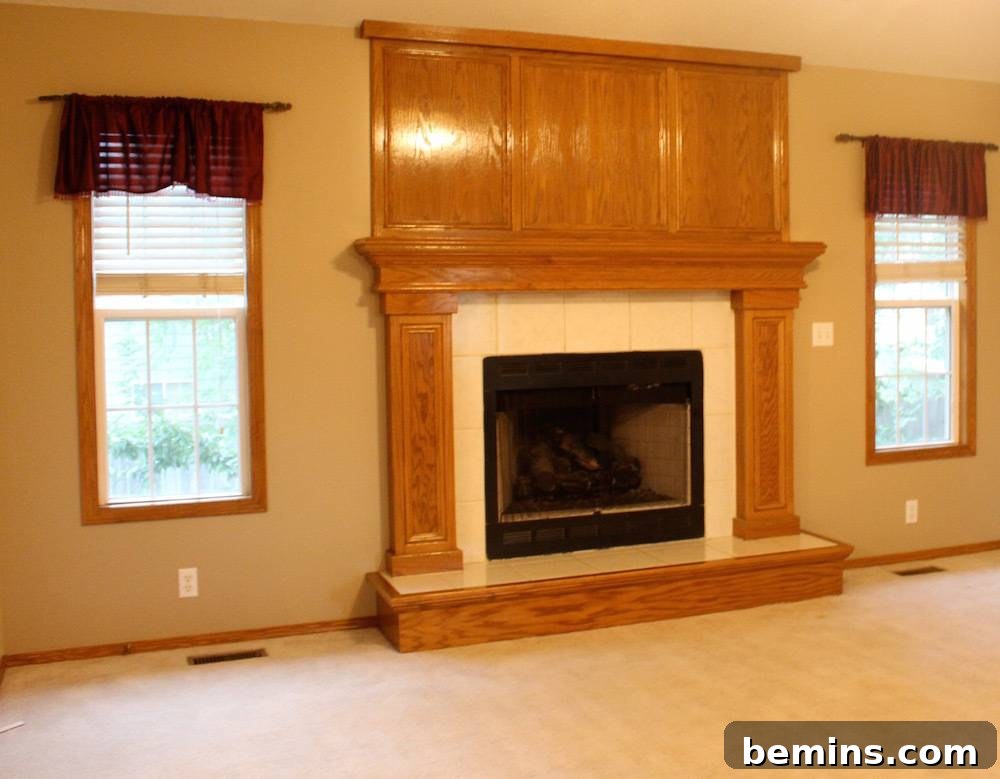 Oak Veneer Hearth: From Dated to Dazzling 4 Oak Fireplace Makeover
