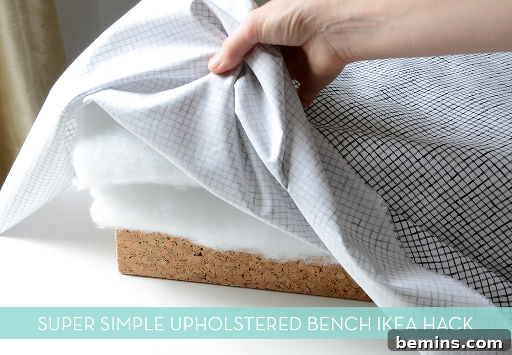 IKEA Hack: Incredibly Easy Upholstered Bench