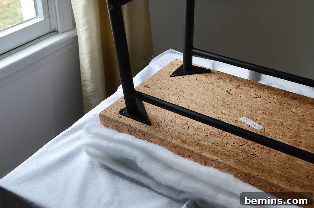 Assembling the IKEA bench