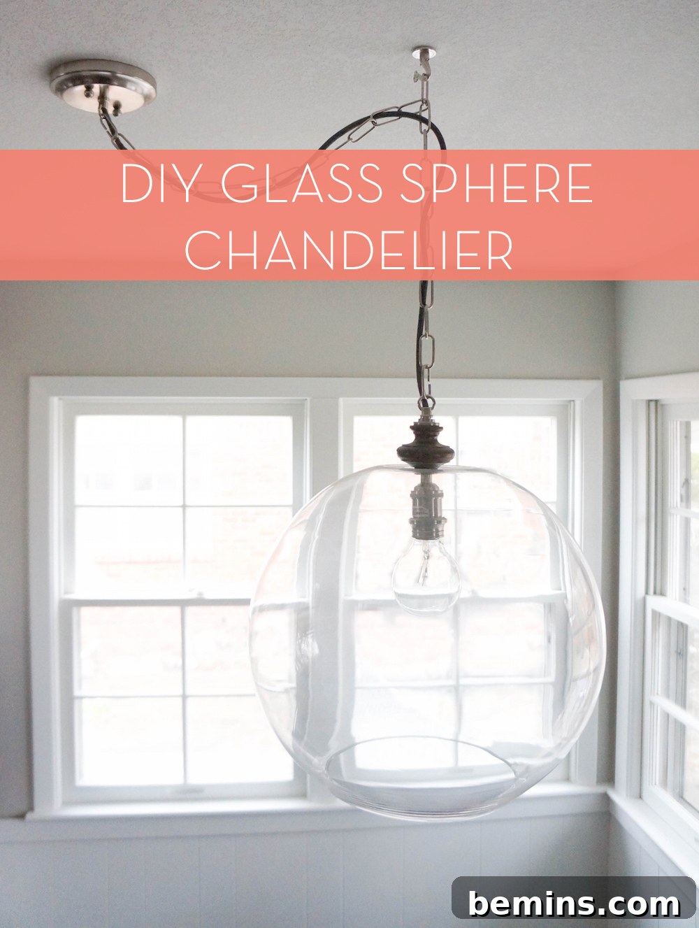 Glass Bowl Sphere Chandelier