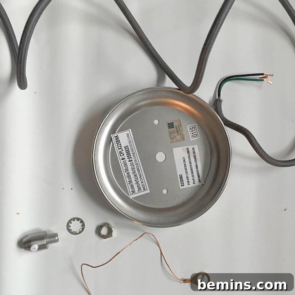 Glass Bowl Light Fixture Components