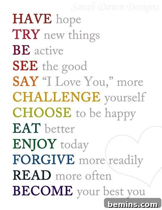 Sarah Dawn Designs New Year's Resolution Printable
