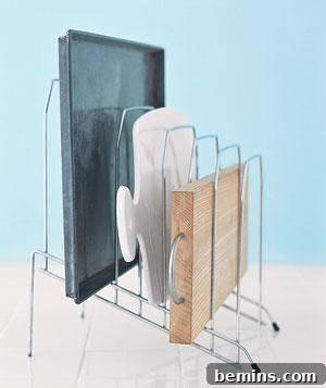 Space-saving tabletop kitchen gadget for efficient organization.