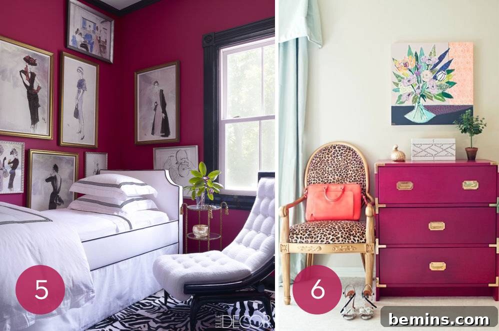 Pretty in Pink: 10 Stunning Room Designs 5 Small Space with Saturated Pink Shades