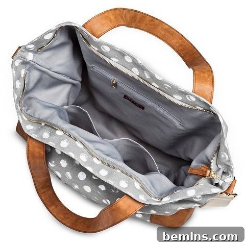 Polka Dot Canvas Tote Target