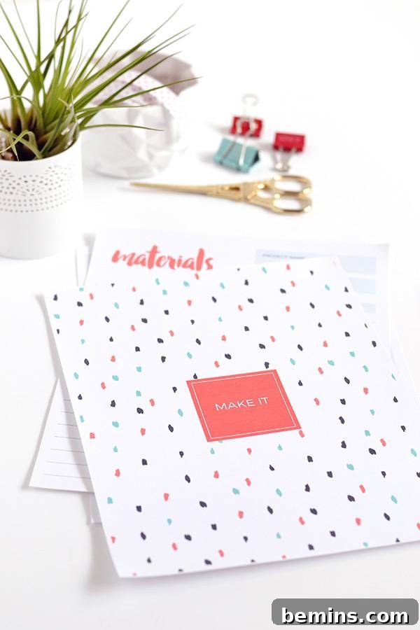 DIY Project Planning: A Printable Template for Success 3 DIY Project Planner Printable: Keep Track of Instructions and Ideas