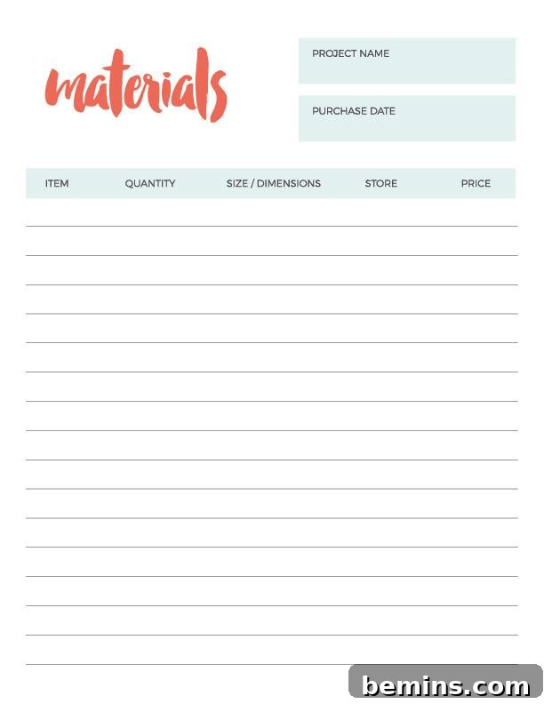 DIY Project Planning: A Printable Template for Success 9 Free Printable Project Planner: Download and Start Planning Today