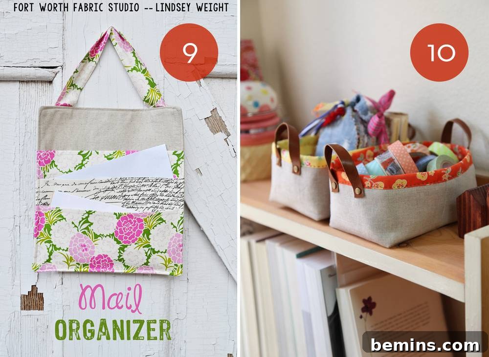 Hanging mail organizer