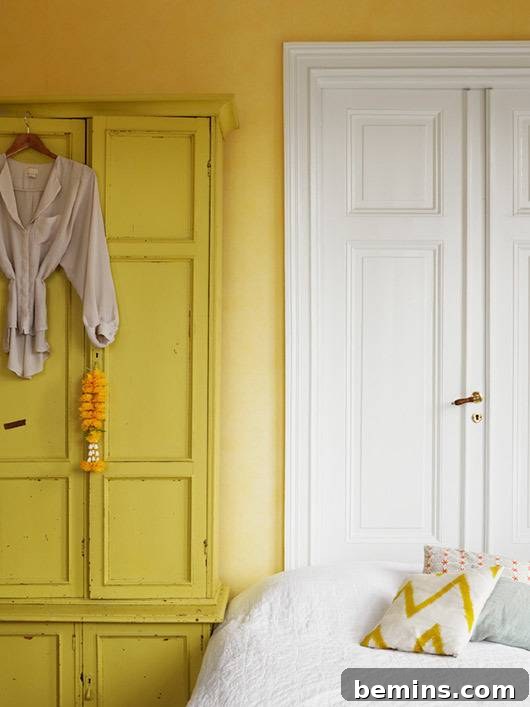 Furniture Painted to Match Wall Color