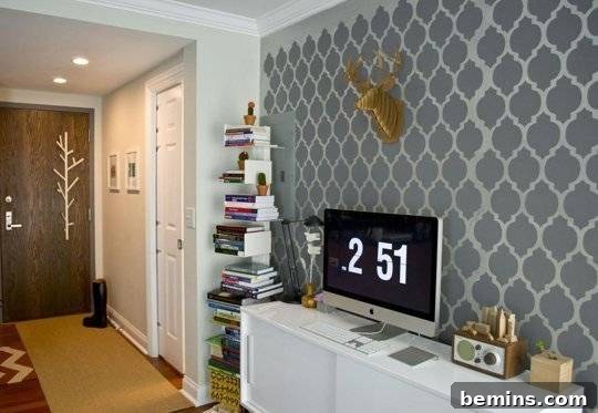 Computer Used as Television in Small Space