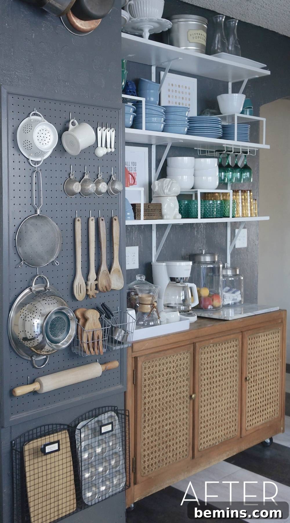 Maximize Kitchen Space with Wall Storage