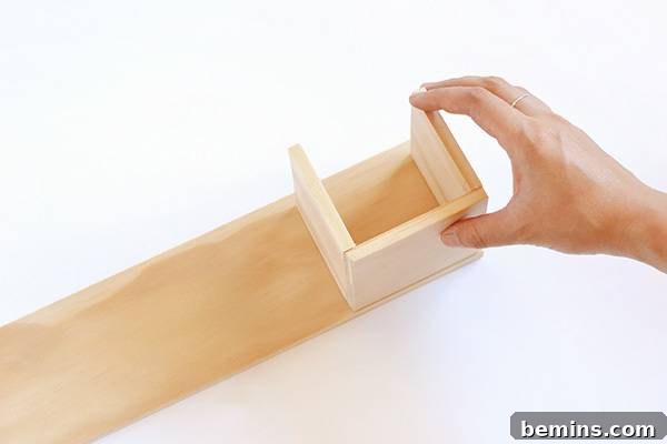 Minimalist Wooden Desk Organizer: A DIY Guide 9 Securing the pencil holder to the base of the wood desk organizer