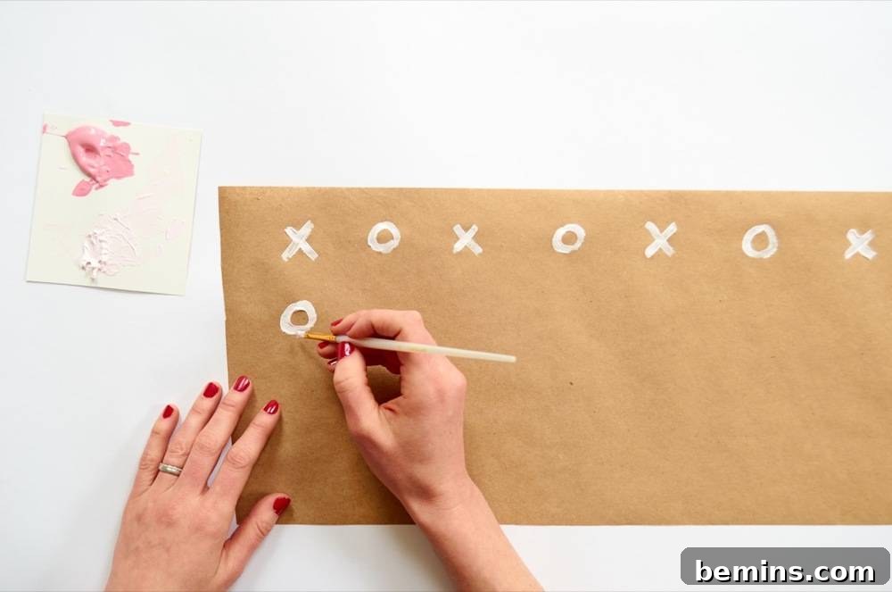 Decorating Kraft Paper
