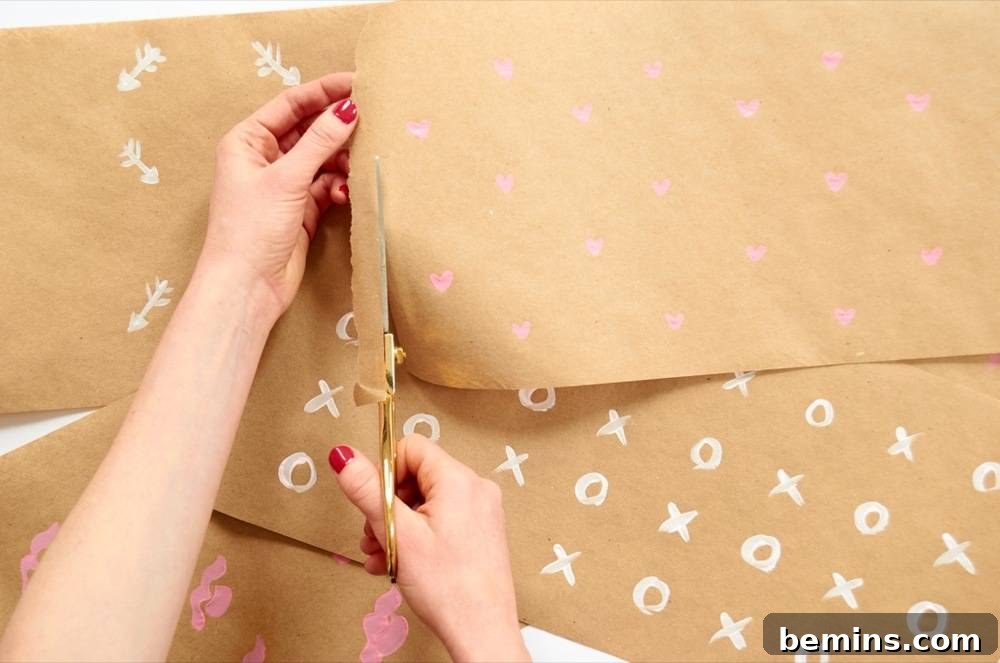 Trimming Kraft Paper