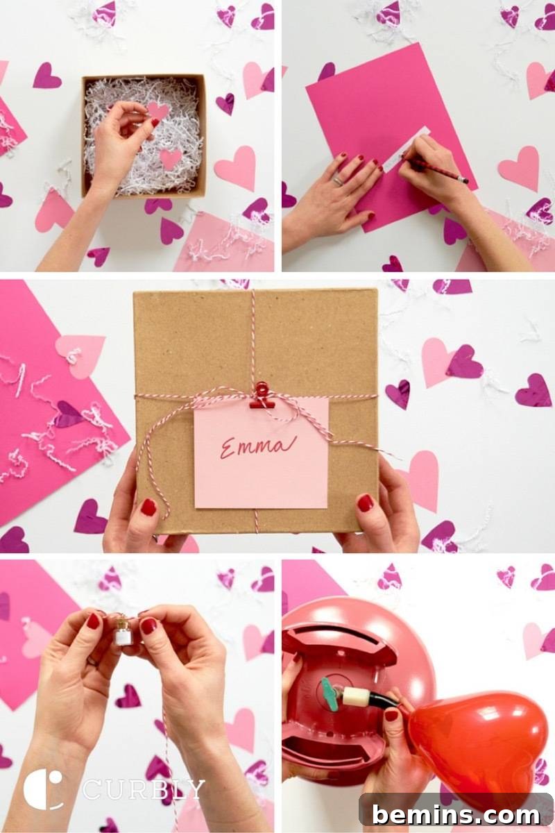 DIY Message in a Bottle: A Unique Gift of Love 9 Step by step how to make a Valentine's Day floating message box