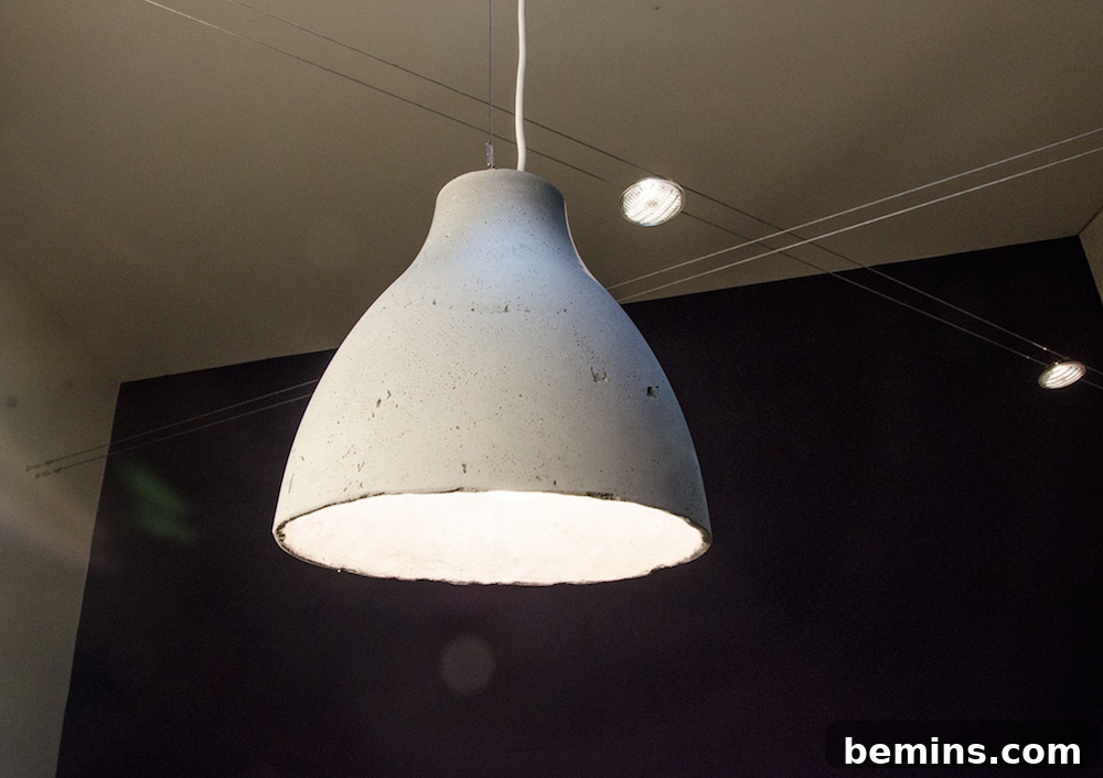 IKEA Upgrade: Crafting a Chic Concrete Pendant Light 34 IKEA hack concrete pendant lamp