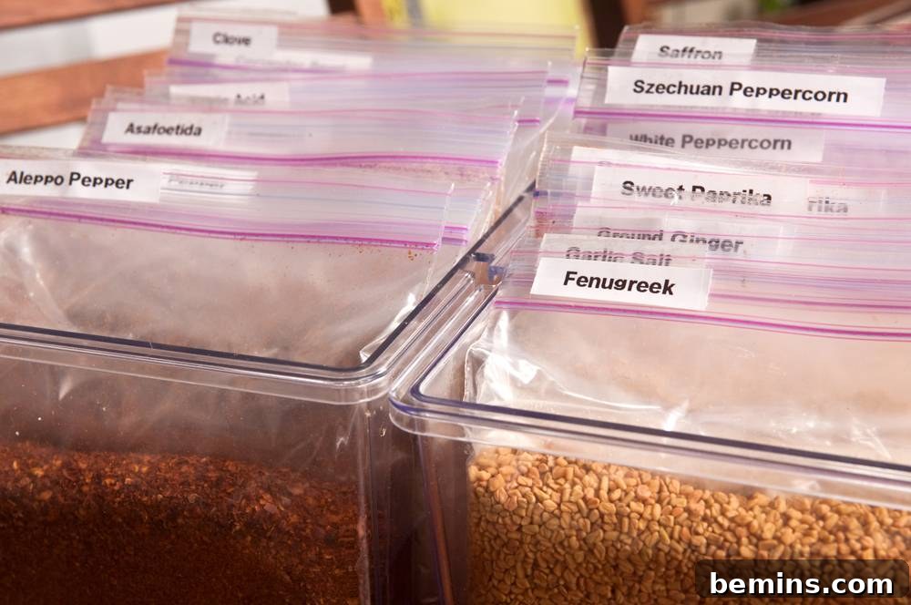 DIY Spice Organizer: Preparing the Spice Bags