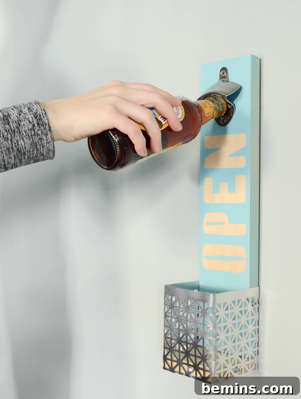 Completed Easy Wall Mounted Bottle Opener