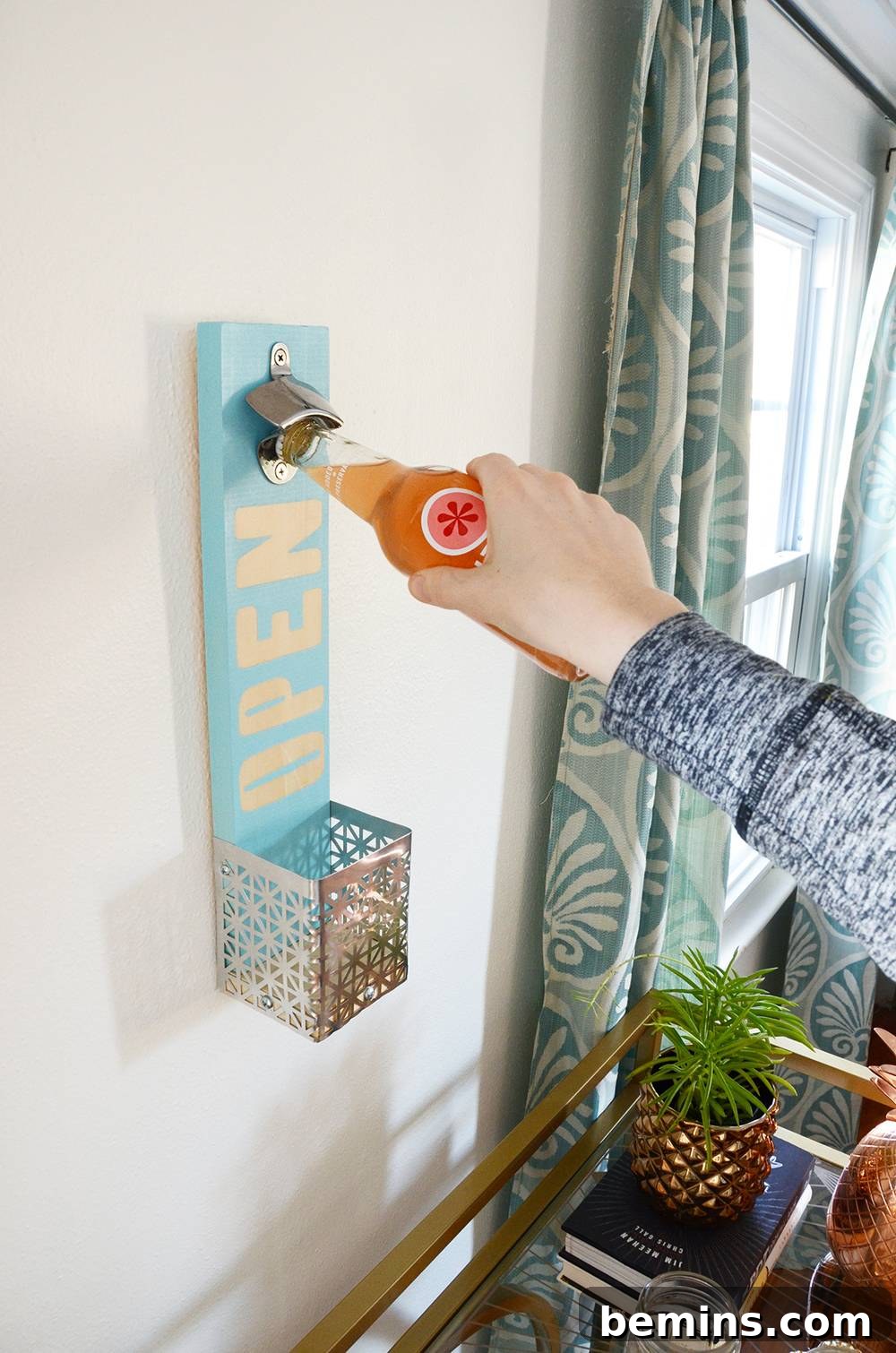Finished Wall Mounted Bottle Opener