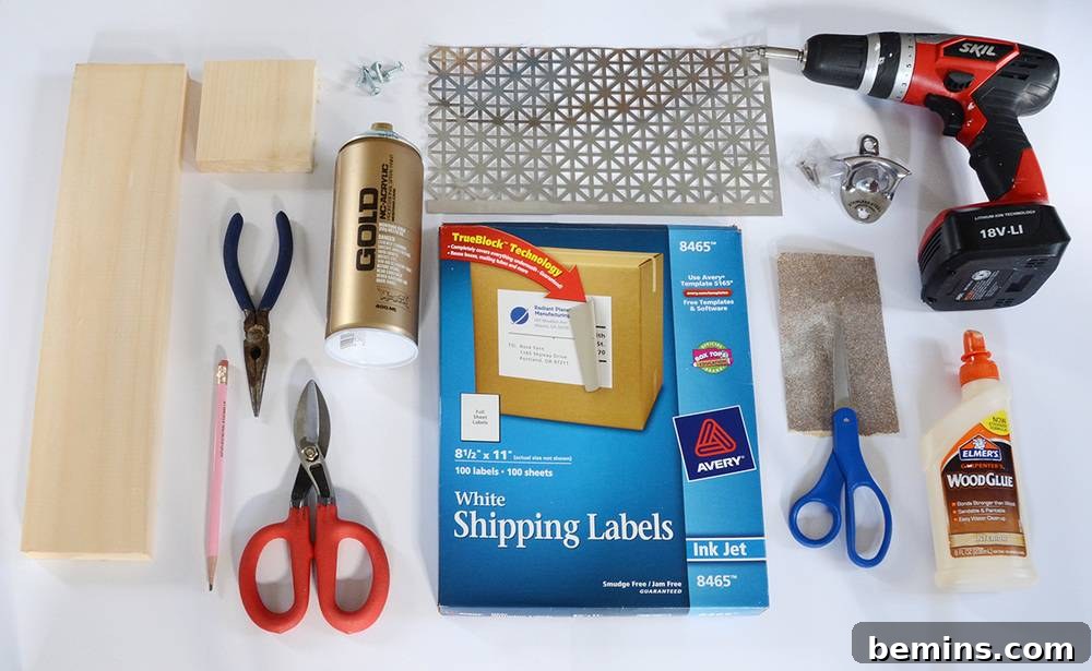 Materials for DIY Bottle Opener