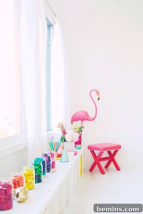 Studio DIY Headquarters with Bold Colors and DIY Decor