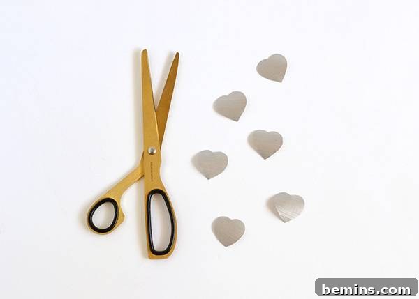 Crafting Personalized Valentine's Day Scratch-Off Cards 9 Completed DIY scratch-off heart stickers