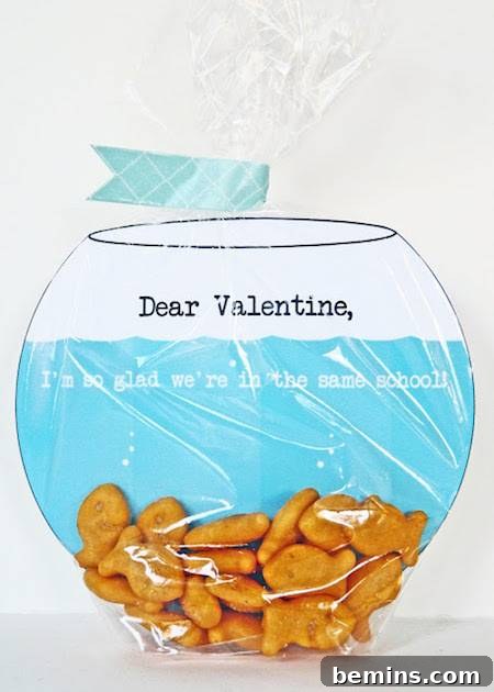 Fish Bowl Valentine Card