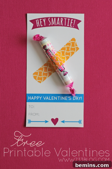 Smarties Valentine Card