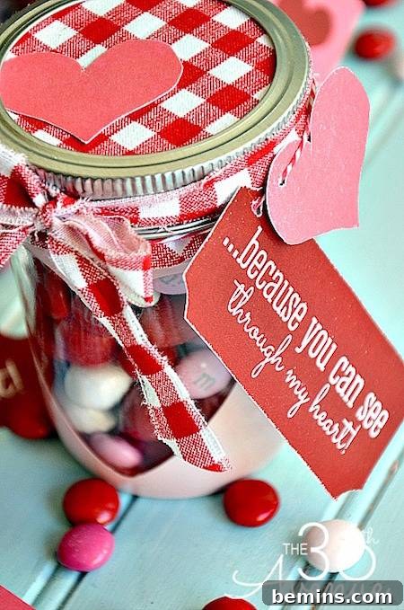 Valentine Candy Jar