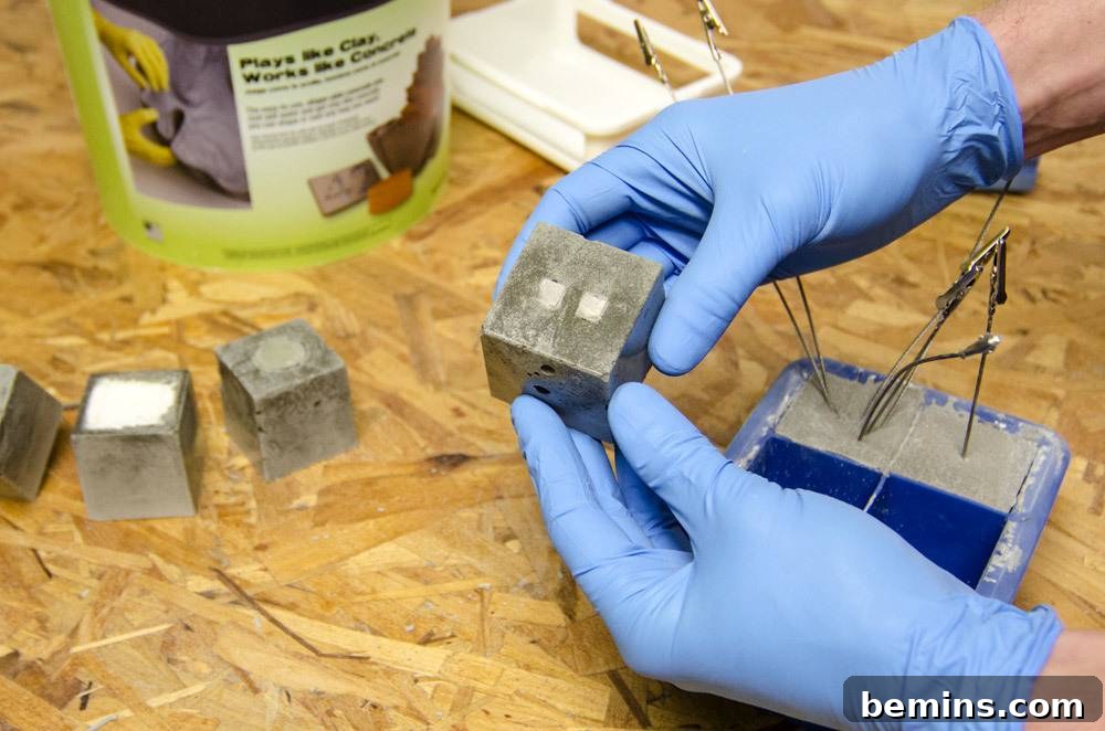 Fashioning Concrete Cubes