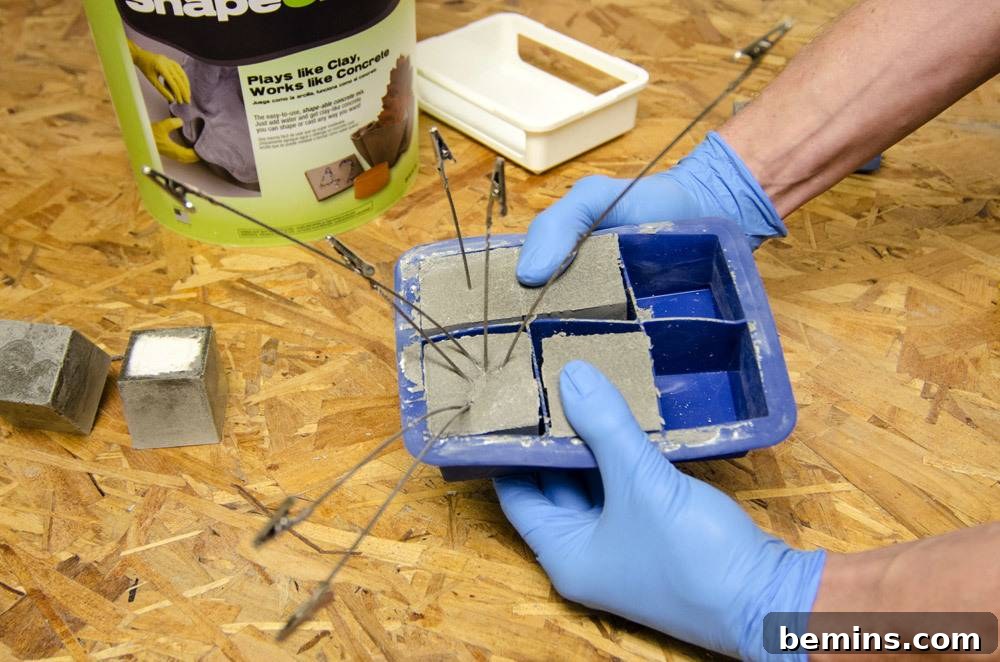 Making Concrete Cubes