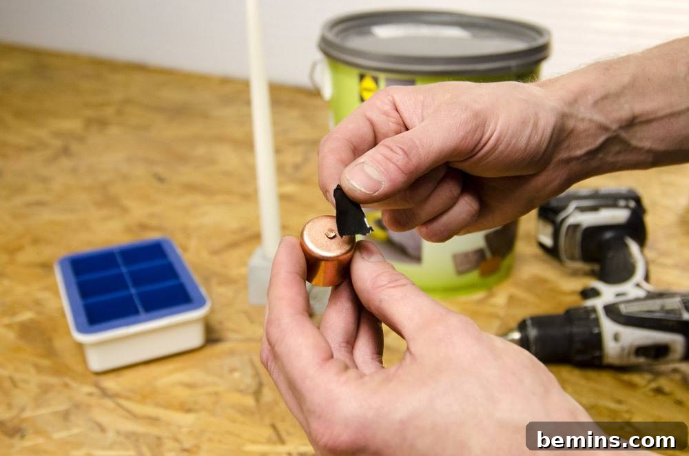 Preparing Copper Cap