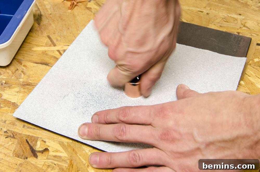Drilling a Hole into Paper