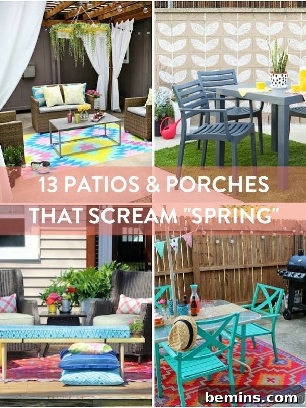 Patios and porches with spring vibes